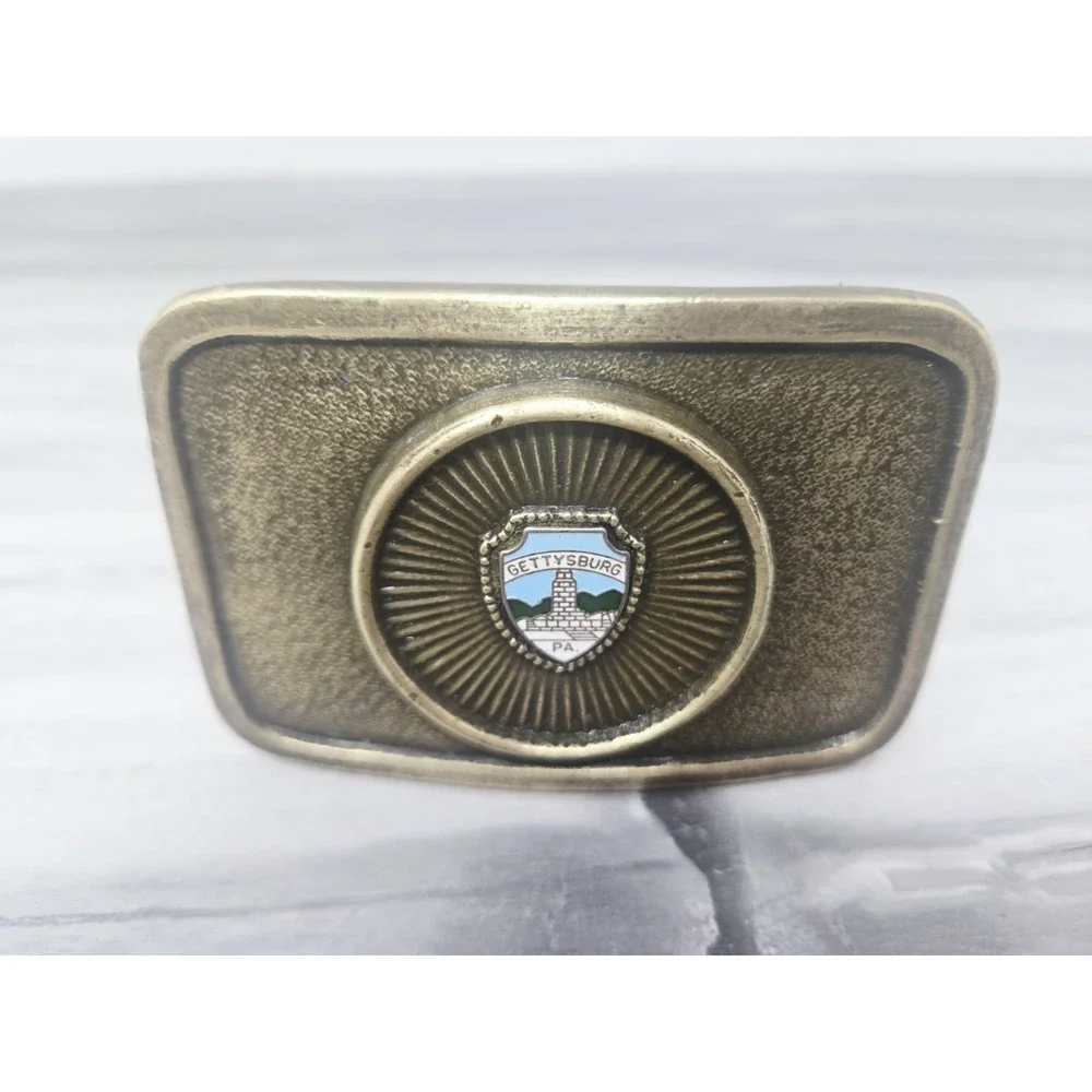Pennsylvania Gettysburg STATE‎ SOUVENIR BELT BUCKLE Brass